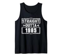 Straight Outta 1985 Birth of Birthday Born in 1985 Vintage Camiseta sin Mangas