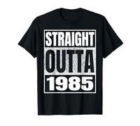 Straight Outta 1985 Vintage 1985 Classic Birth of Birthday Camiseta