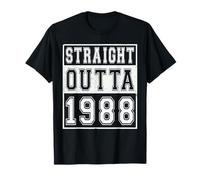 Straight Outta 1988 Classic Birth of Birthday Year Vintage Camiseta