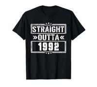 Straight Outta 1992 Birth of Birthday Born in 1992 Vintage Camiseta