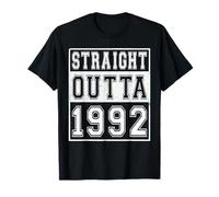 Straight Outta 1992 Classic Birth of Birthday Year Vintage Camiseta