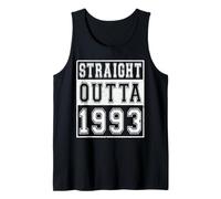 Straight Outta 1993 Classic Birth of Birthday Year Vintage Camiseta sin Mangas