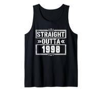 Straight Outta 1998 Birth of Birthday Born in 1998 Vintage Camiseta sin Mangas