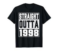 Straight Outta 1998 Vintage 1998 Years Old Birth of Birthday Camiseta