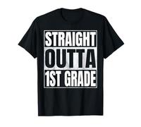 Straight Outta 1st Grade Class of 2026 Graduate First Grade Camiseta