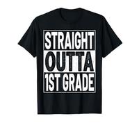 Straight Outta 1st Grade Graduation First Grade Graduate Camiseta