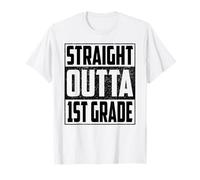 Straight Outta 1st Grade School Graduate 2026 First Grade Camiseta