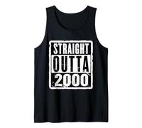 Straight Outta 2000 Cumpleaños para mujer y hombre, divertido Camiseta sin Mangas