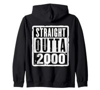 Straight Outta 2000 Cumpleaños para mujer y hombre, divertido Sudadera con Capucha