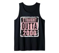 Straight Outta 2000 Cumpleaños para mujeres y niñas, divertido Camiseta sin Mangas