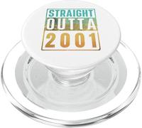 Straight Outta 2001 Vintage Years Birth of Birthday Classic PopSockets PopGrip para MagSafe