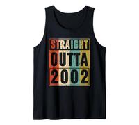 Straight Outta 2002 Classic Birth of Birthday 2002 Vintage Camiseta sin Mangas