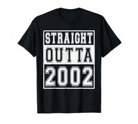 Straight Outta 2002 Classic Birth of Birthday Year Vintage Camiseta