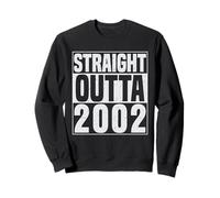 Straight Outta 2002 Classic Years Vintage Birth of Birthday Sudadera