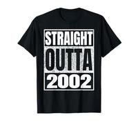 Straight Outta 2002 Vintage 2002 Classic Birth of Birthday Camiseta