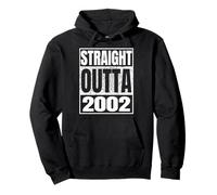 Straight Outta 2002 Vintage 2002 Classic Birth of Birthday Sudadera con Capucha