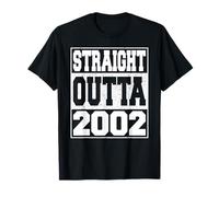 Straight Outta 2002 Vintage Year 2002 Men Women Birthday Camiseta