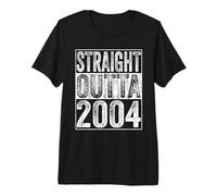 Straight Outta 2004 22 Years Old 22nd Funny Birthday Gifts Camiseta Premium
