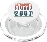 Straight Outta 2007 Birth of Birthday Classic 2007 Vintage PopSockets PopGrip para MagSafe