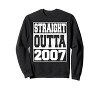 Straight Outta 2007 Vintage Year 2007 Men Women Birthday Sudadera