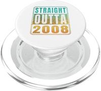 Straight Outta 2008 Classic Birth of Birthday Years Retro PopSockets PopGrip para MagSafe