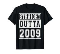 Straight Outta 2009 Classic Birth of Birthday Year Vintage Camiseta