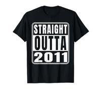 Straight Outta 2011 Classic 2011 Vintage Birth of Birthday Camiseta
