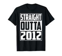 Straight Outta 2012 14th Birthday Gifts Vintage Men & Women Camiseta