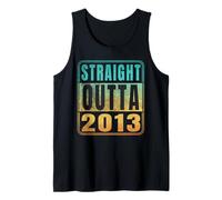 Straight Outta 2013 Classic Birth of Birthday Years Retro Camiseta sin Mangas