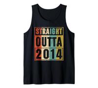 Straight Outta 2014 Classic Birth of Birthday 2014 Vintage Camiseta sin Mangas