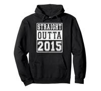 Straight Outta 2015 Classic Birth of Birthday Year Vintage Sudadera con Capucha