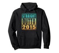 Straight Outta 2015 Classic Birth of Birthday Years Retro Sudadera con Capucha