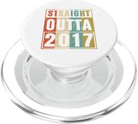 Straight Outta 2017 Classic Birth of Birthday 2017 Vintage PopSockets PopGrip para MagSafe
