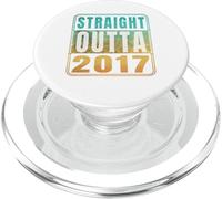Straight Outta 2017 Classic Birth of Birthday Years Retro PopSockets PopGrip para MagSafe