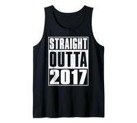 Straight Outta 2017 Men Women Vintage 2017 Birth of Birthday Camiseta sin Mangas