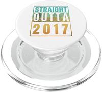 Straight Outta 2017 Vintage Years Birth of Birthday Classic PopSockets PopGrip para MagSafe