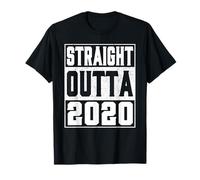 Straight Outta 2020 Vintage 2020 Years Old Birth of Birthday Camiseta