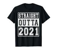 Straight Outta 2021 Classic Birth of Birthday Year Vintage Camiseta
