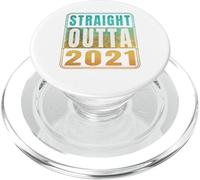 Straight Outta 2021 Classic Birth of Birthday Years Retro PopSockets PopGrip para MagSafe