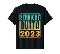 Straight Outta 2023 Classic Birth of Birthday Years Retro Camiseta