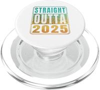 Straight Outta 2025 Classic Birth of Birthday Years Retro PopSockets PopGrip para MagSafe