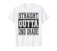 Straight Outta 2nd Grade Class 2026 Boys Kids Second Grade Camiseta