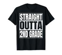 Straight Outta 2nd Grade Class of 2026 Graduate Second Grade Camiseta