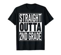 Straight Outta 2nd Grade Funny Graduate 2026 Second Grade Camiseta