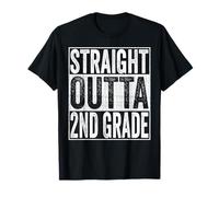 Straight Outta 2nd Grade Graduate 2026 Second Grade Funny Camiseta