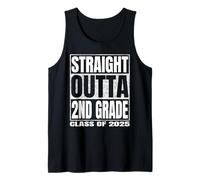 Straight Outta 2nd Grade Graduate Class Of 2025 Second Grade Camiseta sin Mangas