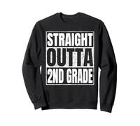 Straight Outta 2nd Grade Graduate Class Of 2025 Second Grade Sudadera