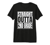Straight Outta 2nd Grade Graduation 2026 Teacher Best Gifts Camiseta Premium