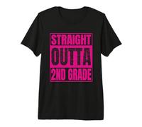 Straight Outta 2nd Grade Graduation Class 2026 Second Grade Camiseta Premium