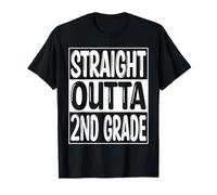 Straight Outta 2nd Grade tee Funny Class of 2026 Graduate Camiseta